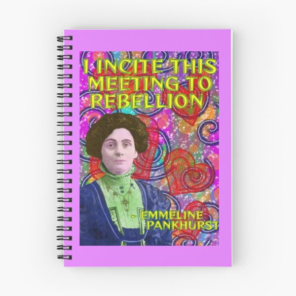 Item preview, Emmeline Pankhurst Suffragette Inspirational Quote - I Incite This Meeting To Rebellion designed and sold by LethalPixieDust.
