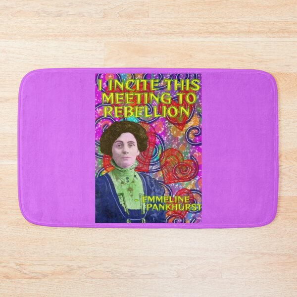 Item preview, Emmeline Pankhurst Suffragette Inspirational Quote - I Incite This Meeting To Rebellion designed and sold by LethalPixieDust.