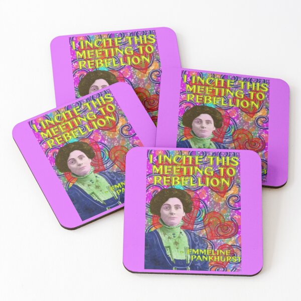 Item preview, Emmeline Pankhurst Suffragette Inspirational Quote - I Incite This Meeting To Rebellion designed and sold by LethalPixieDust.