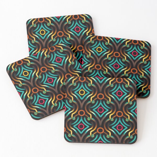 Item preview, Neon Ogee Trellis designed and sold by Patternifico.