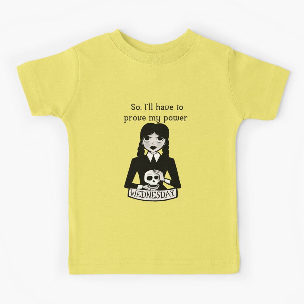 Wednesday Addams Quotes (I AM NOT PERKY) Kids T-Shirt for Sale by  PotluckPrints