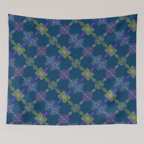 Item preview, Beaded Patterns - Teal designed and sold by Jane Izzy Designs.
