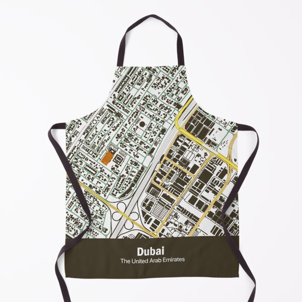 Item preview, Map of Dubai, the United Arab Emirates designed and sold by wamuigaworld.