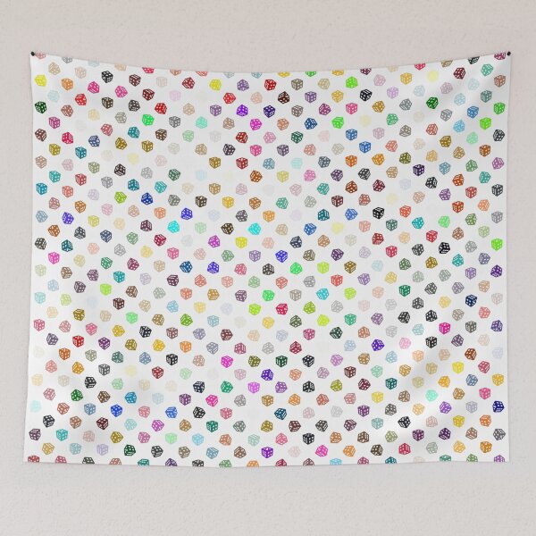 Item preview, Abstract Multicolour Dice designed and sold by Pixel4Art.