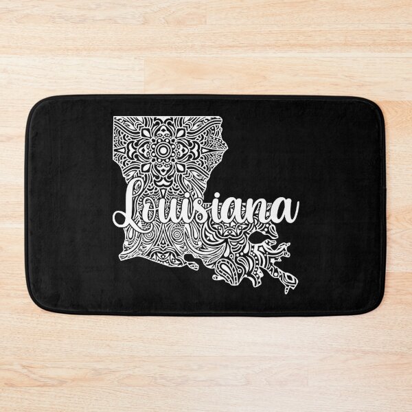 Item preview, Patriotic Decorative Mandala Style Map of Louisiana designed and sold by mrhighsky.