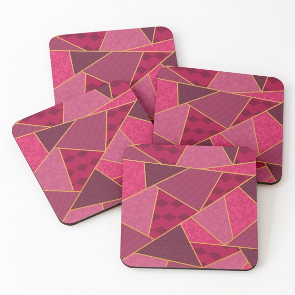 Item preview, Geometrical Pattern Design- Pink designed and sold by Artsbykk.