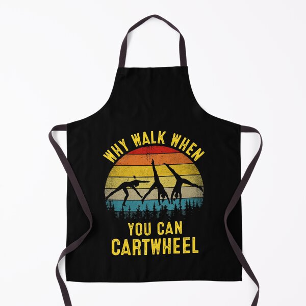 Item preview, Why Walk When You Can Cartwheel Vintage Gymnastics designed and sold by RosannaArt.