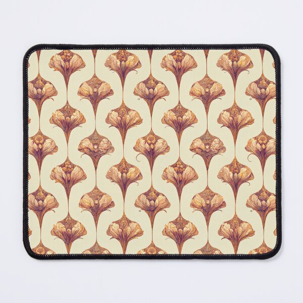 Item preview, Autumn Floral Art Nouveau Pattern Alphonse Mucha William Morris Warm Colors designed and sold by NouveauPatterns.