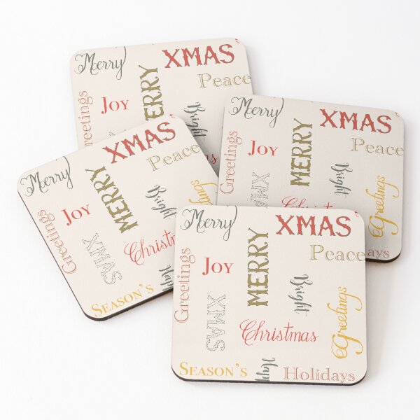Item preview, Holiday Text Warm Wishes designed and sold by Jean-Pham.