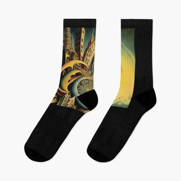 Item preview, Landscape surrealism abstract fantasy cyberpunk phantasy futurism dali designed and sold by PhiloSophyEye.