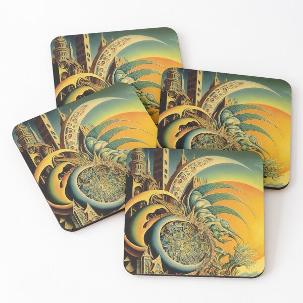 Item preview, Landscape surrealism abstract fantasy cyberpunk phantasy futurism dali designed and sold by PhiloSophyEye.