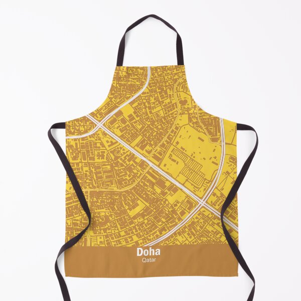Item preview, Doha, Qatar map  designed and sold by wamuigaworld.