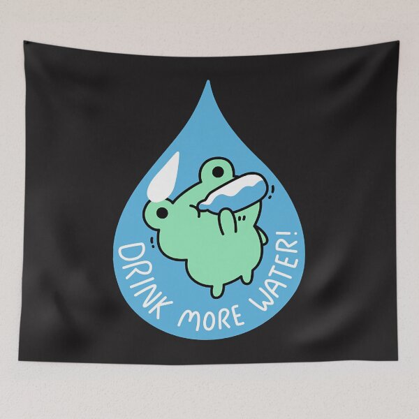 Item preview, Drink more water - Froggy  designed and sold by BehardKolbs.