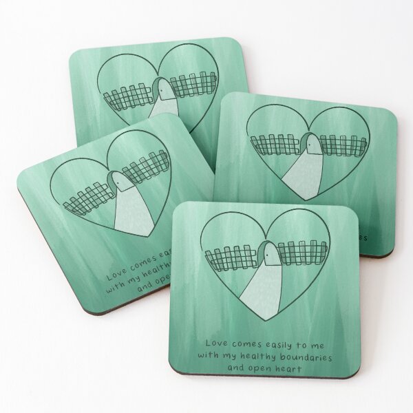 Item preview, Affirmation Card (Love comes easily to me with my healthy boundaries and open heart) designed and sold by TheMoreYouMuse.