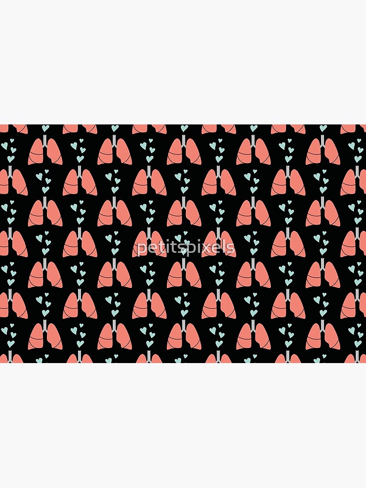 Thumbnail 2 of 2, Laptop Sleeve, Coral lungs and mint hearts designed and sold by petitspixels.