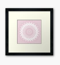 Boho Pink Mandala Framed Print