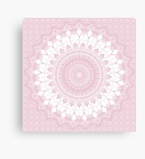 Boho Pink Mandala Canvas Print