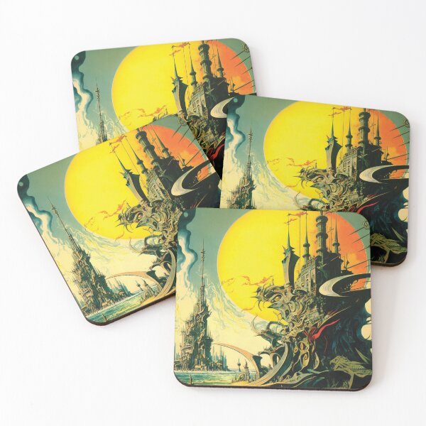 Item preview, Landscape surrealism abstract fantasy cyberpunk phantasy futurism dali designed and sold by PhiloSophyEye.
