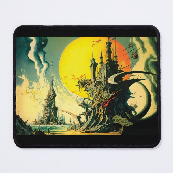 Item preview, Landscape surrealism abstract fantasy cyberpunk phantasy futurism dali designed and sold by PhiloSophyEye.