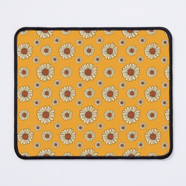 Item preview, Cute retro Sunflower Pattern with yellow background  designed and sold by Maussa Ivimas.