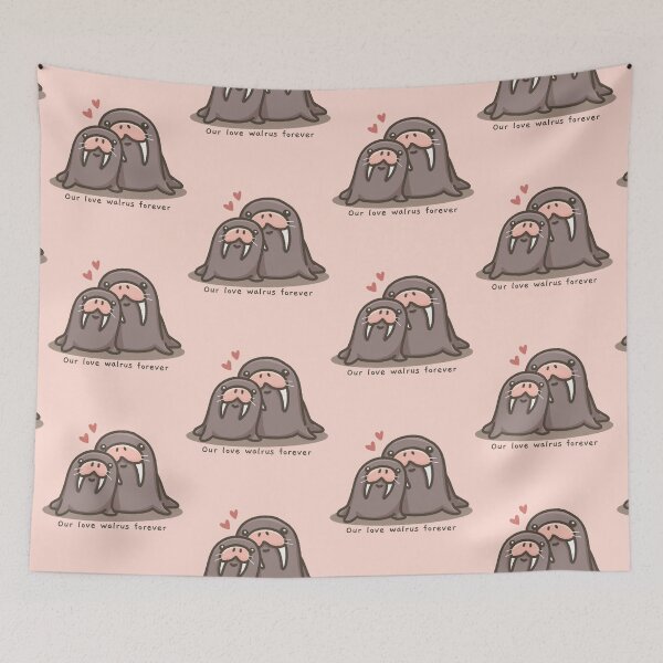Item preview, Our Love Walrus Forever designed and sold by HappyDoodlen.