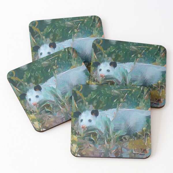Item preview, Opossum In a Field, Watercolor  designed and sold by BearBeeArt.