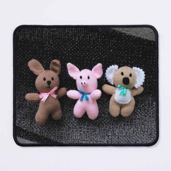 Item preview, Knitted Bunny, Piglet and Koala Bear designed and sold by wiggyofipswich.