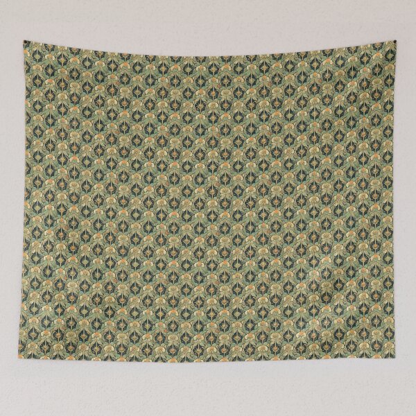 Item preview, Botanical Art Nouveau Pattern Alphonse Mucha William Morris Florals designed and sold by NouveauPatterns.