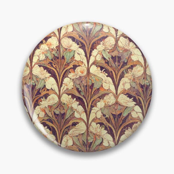 Item preview, Exquisite Nouveau Pattern Alphonse Mucha William Morris Florals designed and sold by NouveauPatterns.