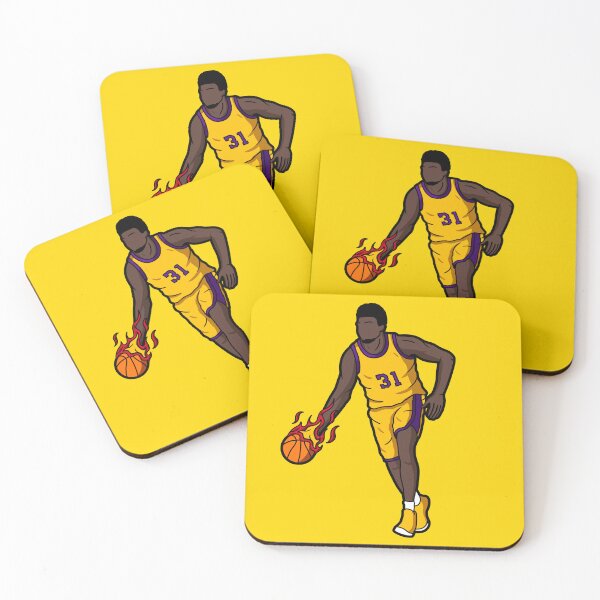 Item preview, THOMAS BRYANT FLAMING BASKETBALL SUPERSTAR ILLUSTRATION designed and sold by melankolia.