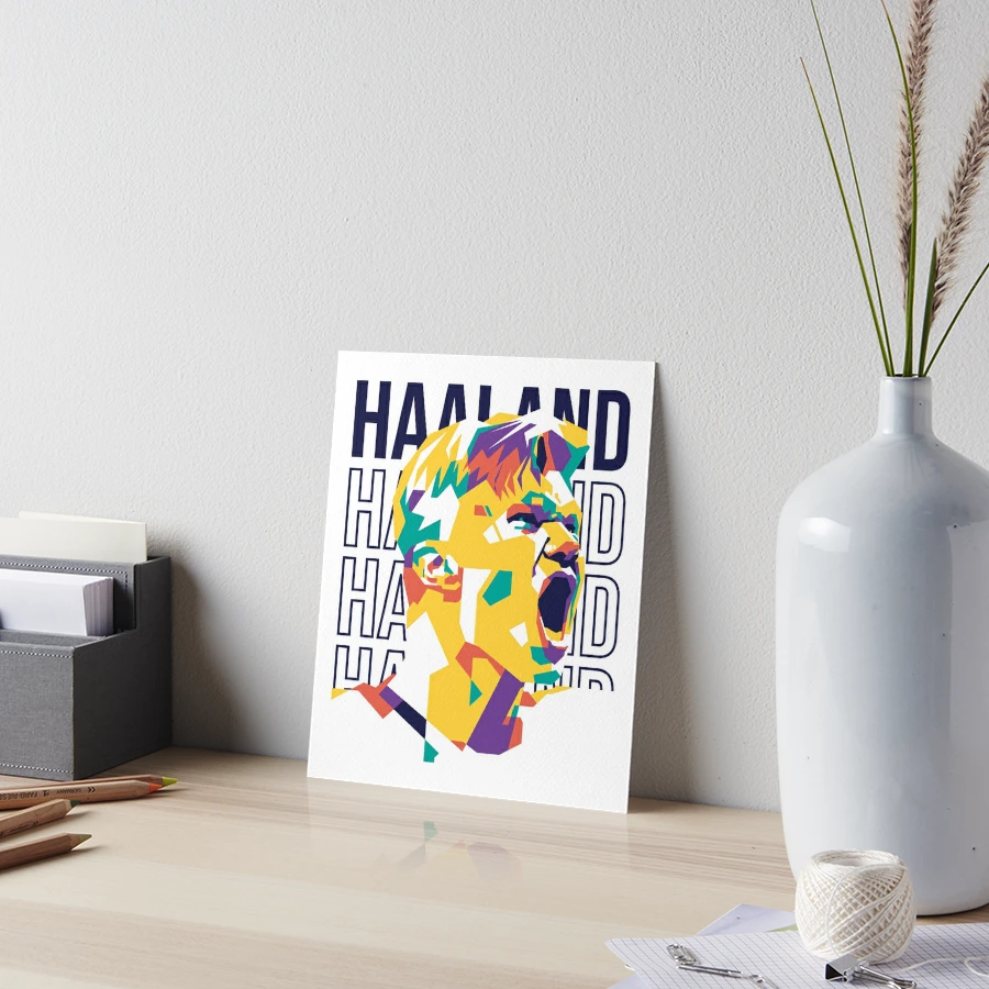 Erling Haaland Pop Art Art Board Print for Sale by Niko Webb