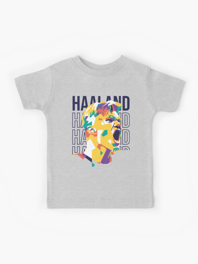 Erling Haaland Pop Art Kids T-Shirt for Sale by Niko Webb