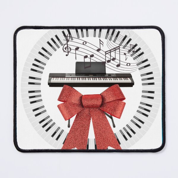 Item preview, music teacher Christmas, girl in red music, buffy musical, music, ribbon, keyboard, frames designed and sold by DOsell.