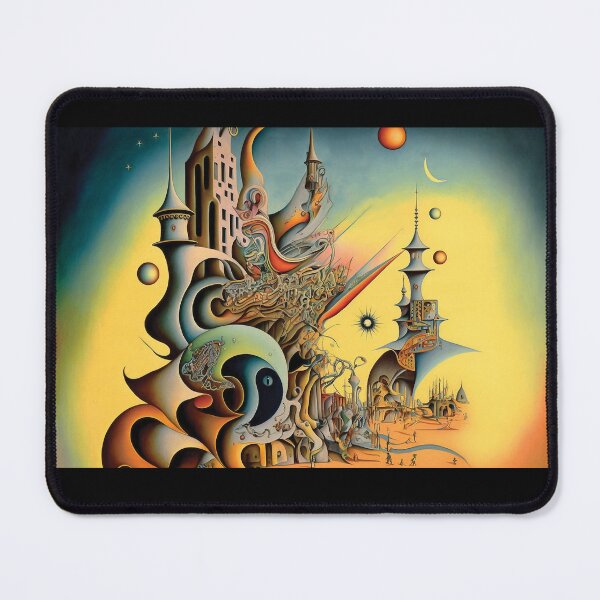 Item preview, Landscape surrealism abstract fantasy cyberpunk phantasy futurism dali designed and sold by PhiloSophyEye.