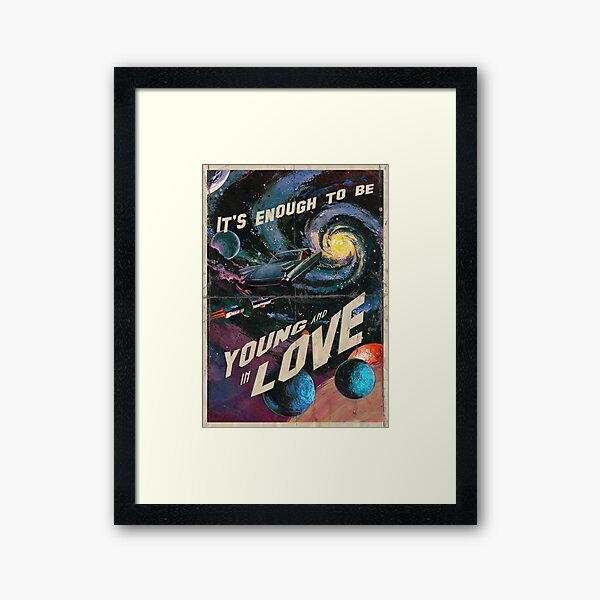 YOUNG AND IN LOVE Framed Art Print