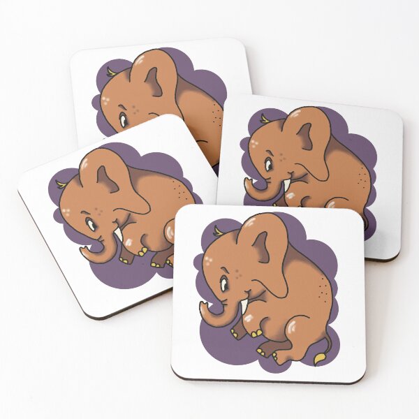 Item preview, Orange Lucky Elephant Cartoon Style designed and sold by Eminentia.