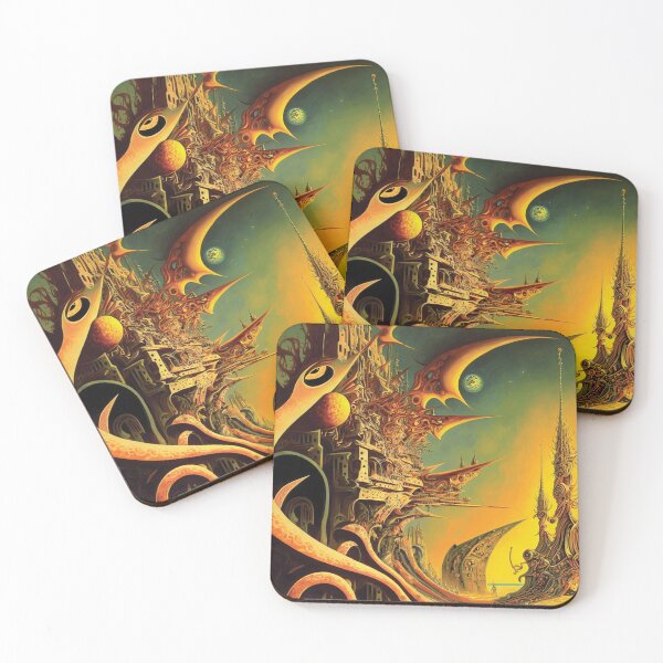 Item preview, Landscape surrealism abstract fantasy cyberpunk phantasy futurism dali designed and sold by PhiloSophyEye.