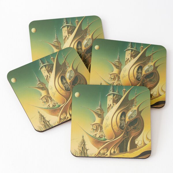 Item preview, Landscape surrealism abstract fantasy cyberpunk phantasy futurism dali designed and sold by PhiloSophyEye.