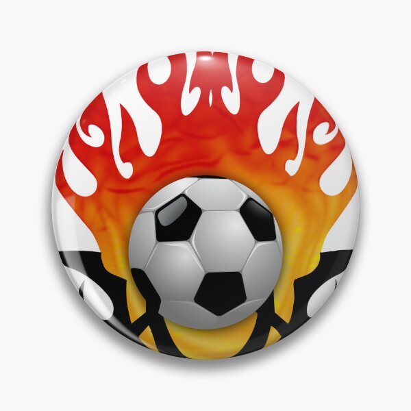 Item preview, Soccer Ball  flames designed and sold by rainsdesigns.