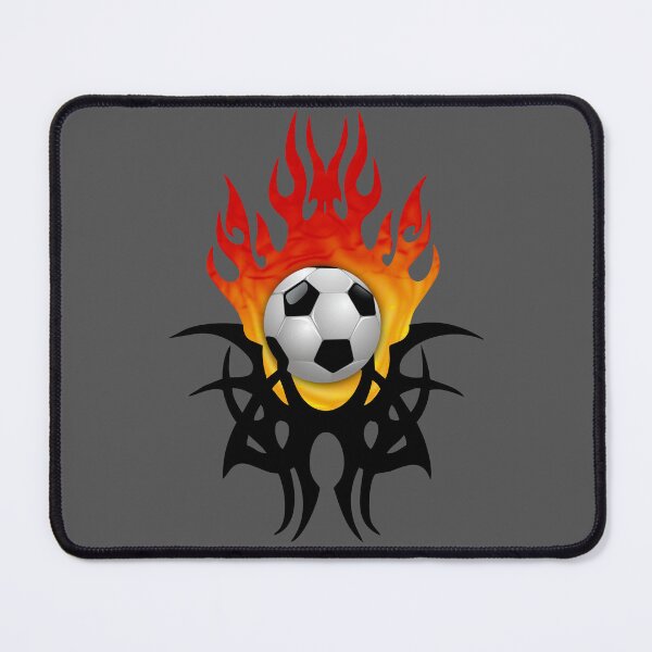 Item preview, Soccer Ball flames designed and sold by rainsdesigns.
