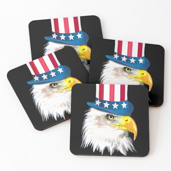 Item preview, American Eagle Flag Hat for Women Men designed and sold by RekaJoJo.