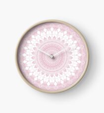 Boho rosa Mandala Uhr