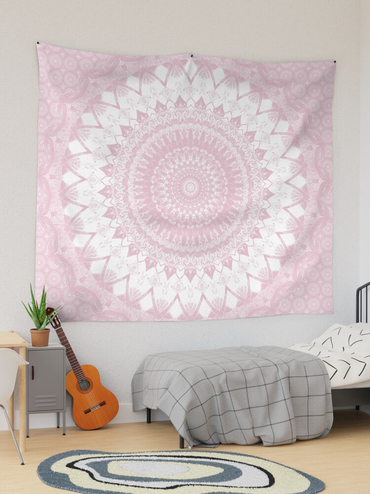 Pink boho tapestry hot sale