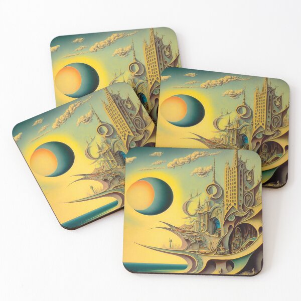 Item preview, Landscape surrealism abstract fantasy cyberpunk phantasy futurism dali designed and sold by PhiloSophyEye.