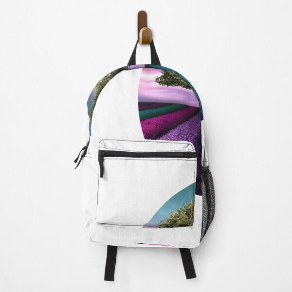 Item preview, id8 fantastic landscape pattern with a single and large tree, colorful lavender and flower garden. designed and sold by bcbutika.