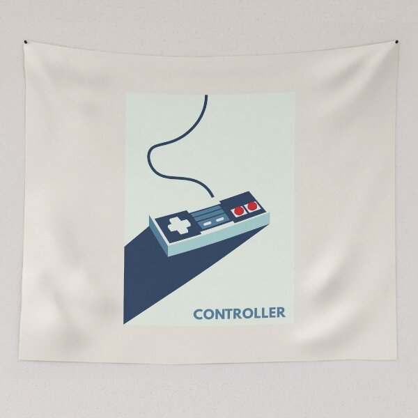 Item preview, Retro blue controller designed and sold by Nightlight0.
