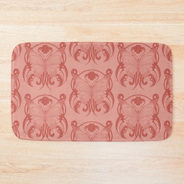 Item preview, Art Nouveau Butterfly Brick Pink designed and sold by penny+florence.