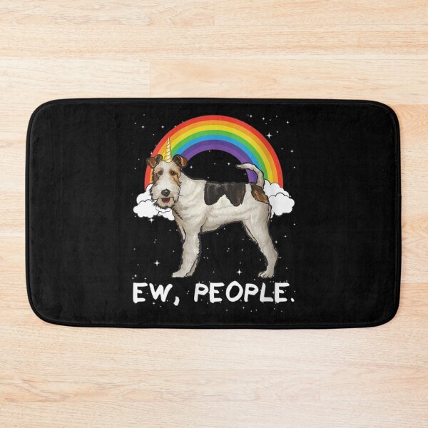 Item preview, Womens Rainbow Wire Fox Terrier Ew People Unicorn Dog VNeck        designed and sold by WildRoverss.