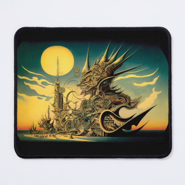 Item preview, Landscape surrealism abstract fantasy cyberpunk phantasy futurism dali designed and sold by PhiloSophyEye.