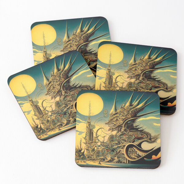 Item preview, Landscape surrealism abstract fantasy cyberpunk phantasy futurism dali designed and sold by PhiloSophyEye.